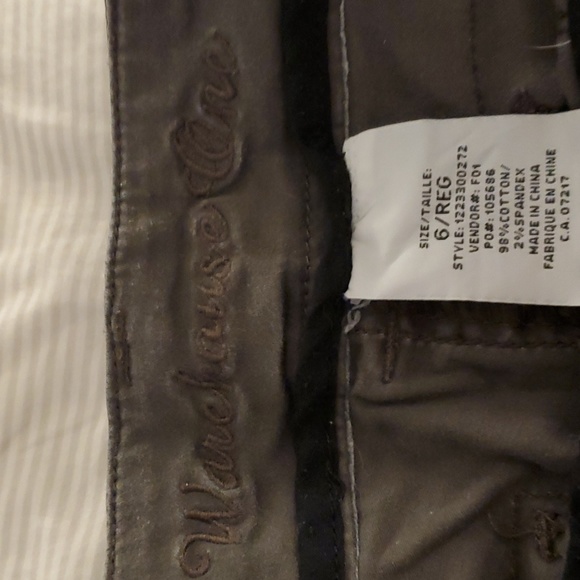 Warehouse One shorts, brown, size 6 - Picture 3 of 3